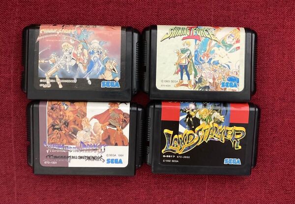 【動作確認済み】メガドライブ ソフト 4本まとめ売り