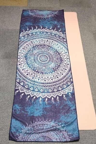 新品 ヨガラグサイズ ヨガタオル ホットヨガ 183cm×63cm BL-1
