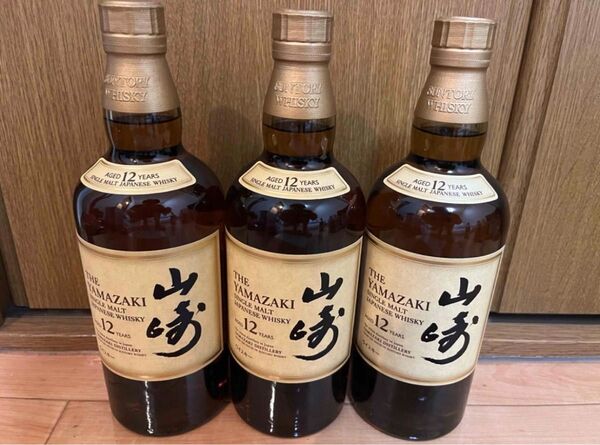 SUNTORY サントリー 山崎 12年 700ml カートンなし 3本 未開封 送料無料