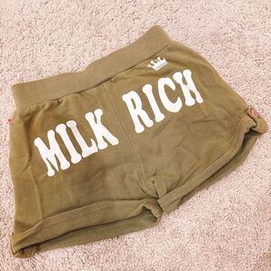 MILK RICH 130cm 半ズボン オリーブ カーキ ショートパンツ