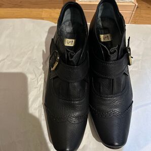 ing レザーシューズ レディース ブラック