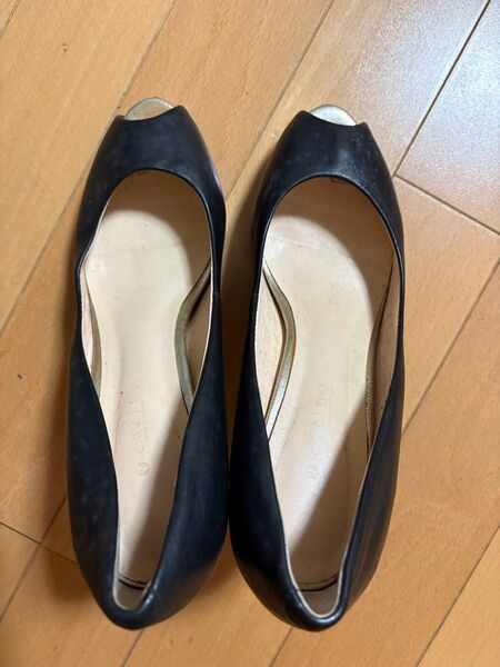 carino カリーノ 23.5センチ black 黒 シューズ