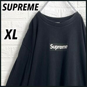 【BTS ジョングク着用】希少XL シュプリーム ボックスロゴ ロンTシャツ 黒