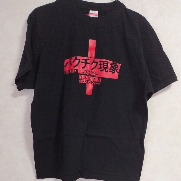 バクチク現象Tシャツ 半袖Tシャツ ブラック Lサイズ BUCK-TICK 日本武道館