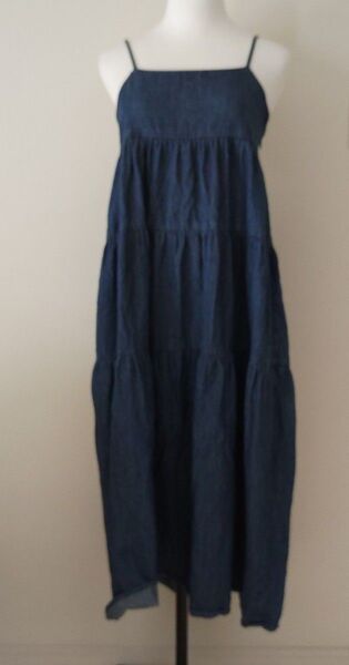 AZUL by moussy 可愛い!デニム ワンピース#kp11 ワンピース キャミソールワンピース