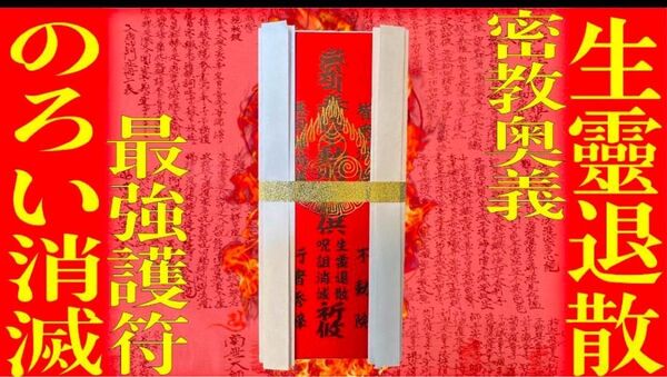 強力版【生霊退散】【呪詛消滅】最強御札【悪因縁退散】強力注意