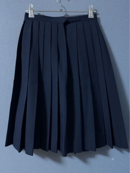 NIKKE製 スクール スカート プリーツ 制服 学生服 ネイビー 女子