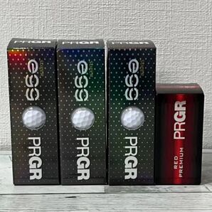 プロギア ゴルフボール 11球セット(高反発スーパーegg:9球、レッドプレミアム:2球)