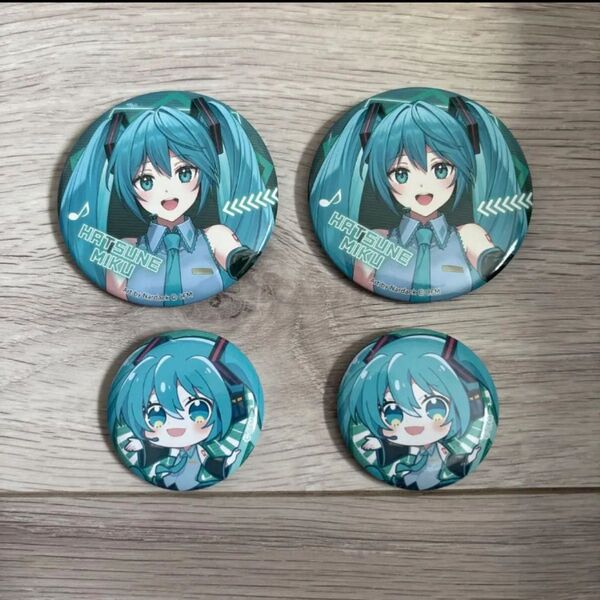 VOCALOID プロセカ 初音ミク フリューくじ 缶バッジ 4点