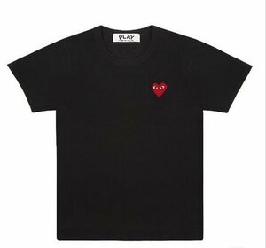 Mサイズ　COMMEdesGARCONS PLAY Tシャツ 赤ロゴ　コムデギャルソン　メンズ