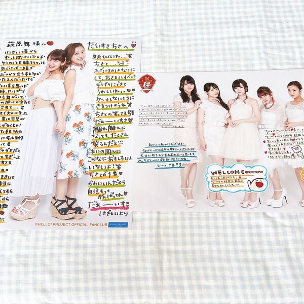 °C-ute 生写真 ℃-ute ディナーショー A4サイズ生写真 矢島舞美 中島早貴 鈴木愛理 岡井千聖 萩原舞 ちさまい 2枚