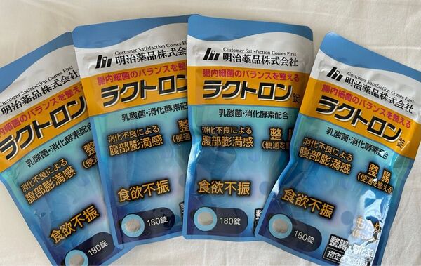 【8/7(木)までの限定価格】【賞味期限: 2028.04】明治薬品 ラクトロン錠 180粒 x 4袋