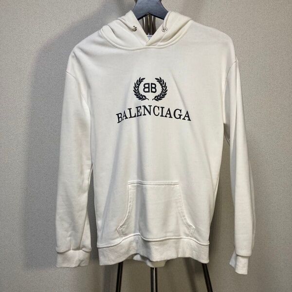 バレンシアガ パーカー ホワイト フーディー BALENCIAGA