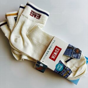 〈25〜27cm〉エドウィン 靴下 ソックス 3足 EDWIN