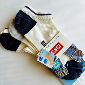 〈25〜27cm〉エドウィン 靴下 ソックス 3足 EDWIN
