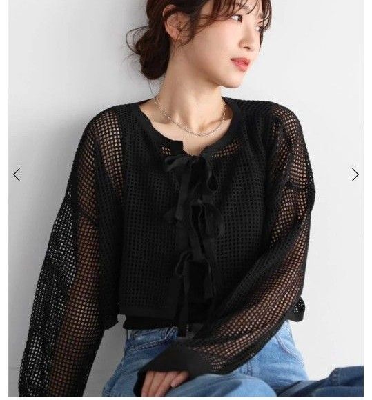 【新品】ヤマダヤ スコットクラブ vin 2wayリボンメッシュニット