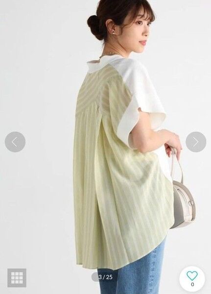 【新品】ヤマダヤ スコットクラブ vin ストライプシャツニットカーディガン