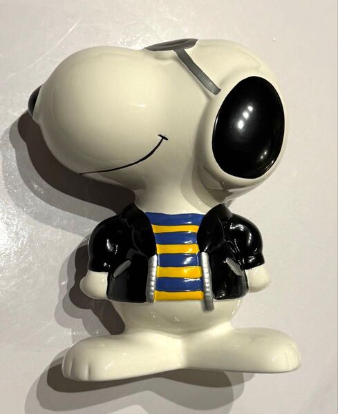スヌーピー ジョークール 陶器 貯金箱 コインバンク ピーナッツ PEANUTS