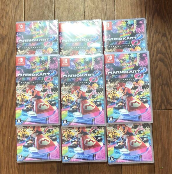 新品未開封 シュリンク付き 9本セット Switch マリオカート8 デラックス Switch ソフト