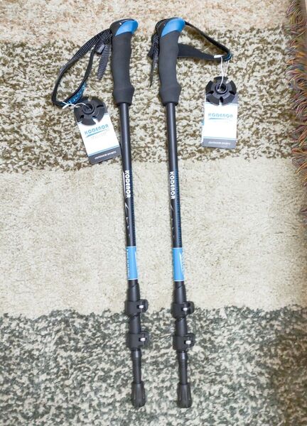 トレッキングポール ウォーキング ストック 軽量 伸縮トレッキングポール トレッキングステッキ 登山 I型グリップ ストック