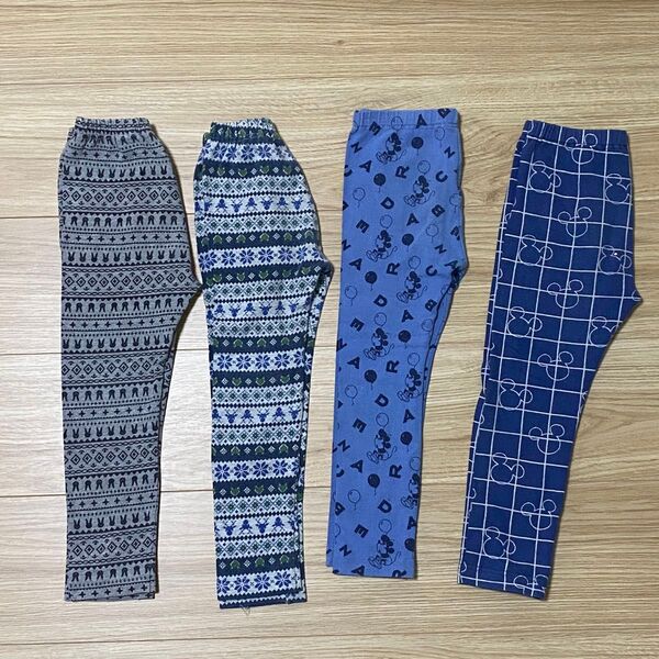 ユニクロ UNIQLO レギンスパンツ100cm4点セット