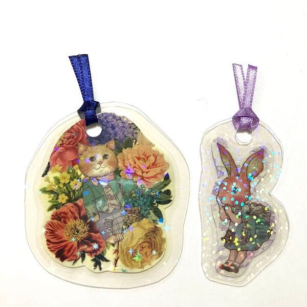 ハンドメイド ブックマーカー 2点セット