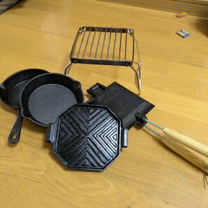 コフランホットサンドクッカーとスキレットなどのセット アウトドア