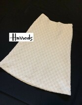 Harrods【ハロッズ】ループ生地 チェック スカート サイズ1_画像1
