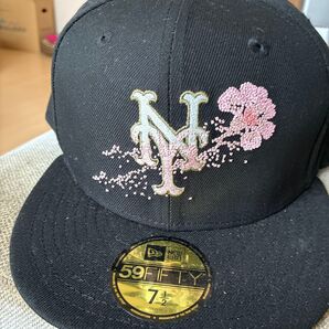 NEW ERA 59FIFTY ニューヨーク・メッツ 桜 刺繍 キャップ 7 1/2