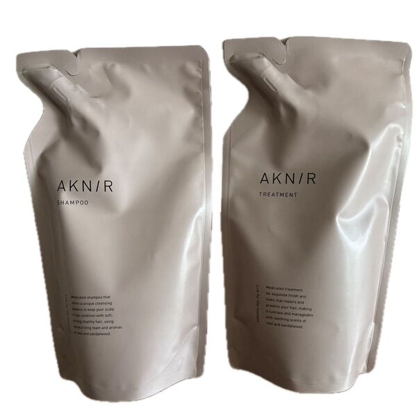 新品未使用品 アクニー 詰め替え用 薬用シャンプー& 薬用ヘアトリートメントセット AKNIR