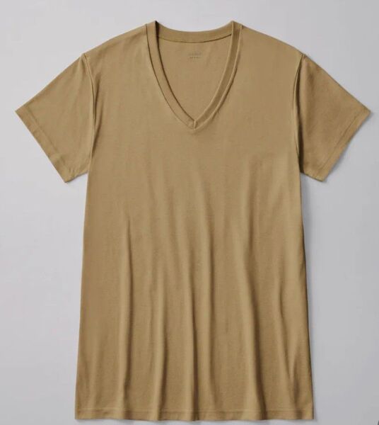 グンゼ直営店限定 THE GUNZE 綿100% VネックTシャツインナー ロイヤルベージュ L