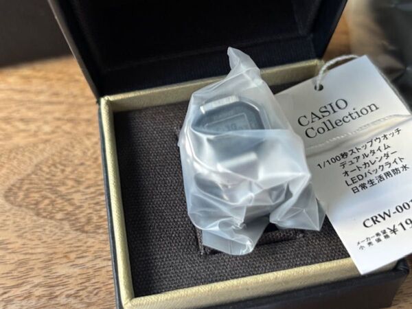 新品未使用品 CASIO CRW-001-1JR リング指輪 ring シルバー プライスタグ付き カシオ限定 時計