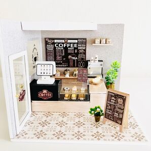 【完成品】ドールハウス コーヒーショップ
