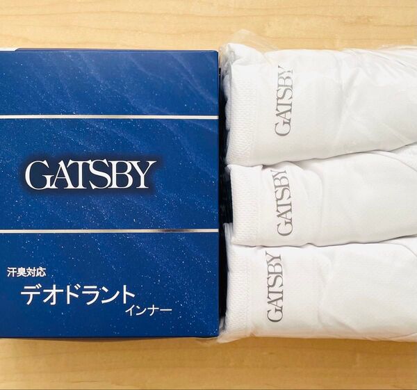 GATSBY ギャッツビー 半袖V首 汗臭対応デオドラントインナー アンダーシャツ 3枚組 メンズ LLサイズ ホワイト
