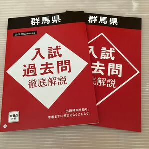 進研ゼミ中学講座 群馬県入試過去問徹底解説 2冊セット