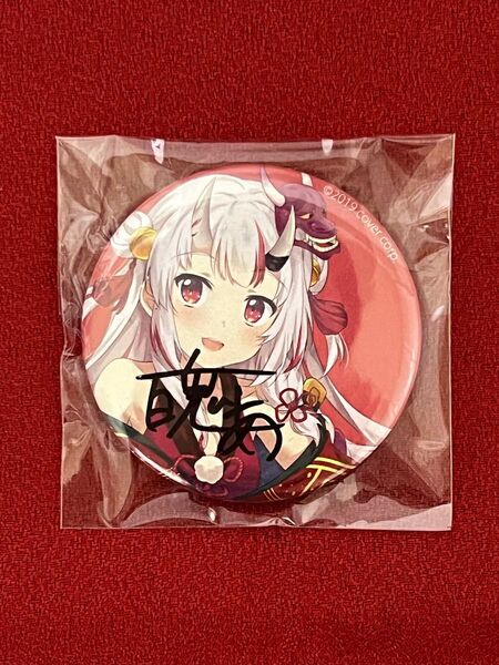 【希少】ホロライブ 百鬼あやめ 直筆サイン C96缶バッジ コミックマーケット96