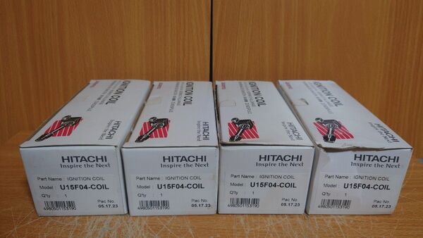 スバル ステラ RN1 RN2 日立製 U15F04 ダイレクトIGコイル4本 開封済未使用品 点火系リフレッシュに如何ですか?