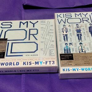 2種 Kis-My-Ft2 KIS-MY-WORLD CD DVD 初回限定盤 A B ブックレット 4th アルバム