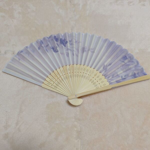 扇子 和装小物 夏 竹 21㎝ 兎 花 夏祭り