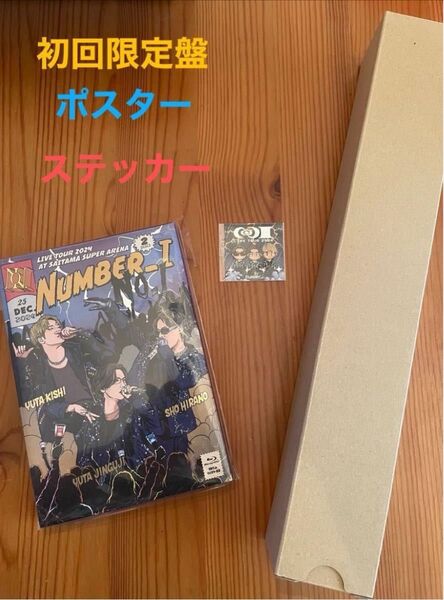 Number_i LIVE TOUR 2024 No.Ⅰ 初回生産限定ブルーレイ 特典ポスターステッカー3点