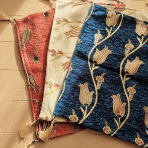 トルコ展 刺繍クッションカバー