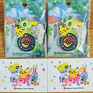 ポケモンセンター 名古屋限定 ロゴピンズ ピカチュウ セレビィ 2セット シール