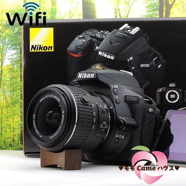 スマホ転送機能付☆Nikon D5500☆液晶タッチで簡単操作♪高画質一眼レフ