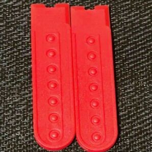 帽子 ストラップ パーツ 部品(レッド)