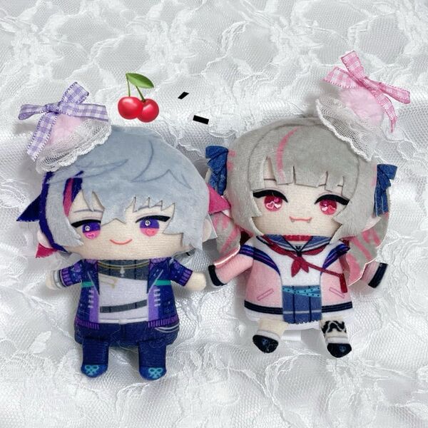 10cm にじぱぺっと おまんじゅう ぬい服 被り物 ヘッドドレス ヘッドセット