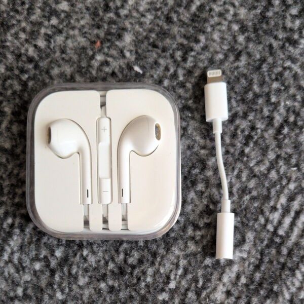 Apple 純正イヤホン&Lightning-3.5mmアダプタ 2個セット