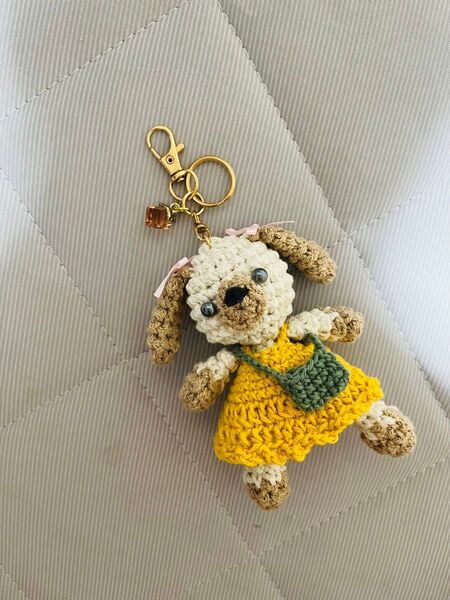 新作!! わんちゃん ぬいぐるみキーホルダー かわいい ハンドメイド キーホルダー あみぐるみ ぬいぐるみ