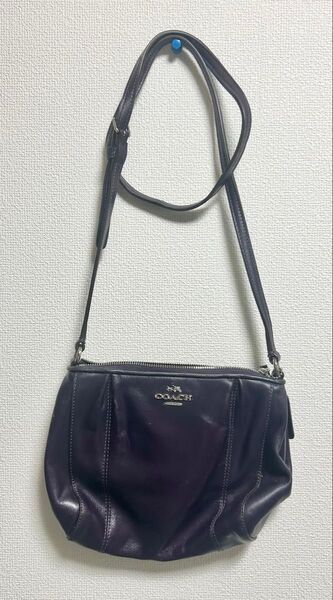 【COACH コーチ】 ショルダーバック パープル