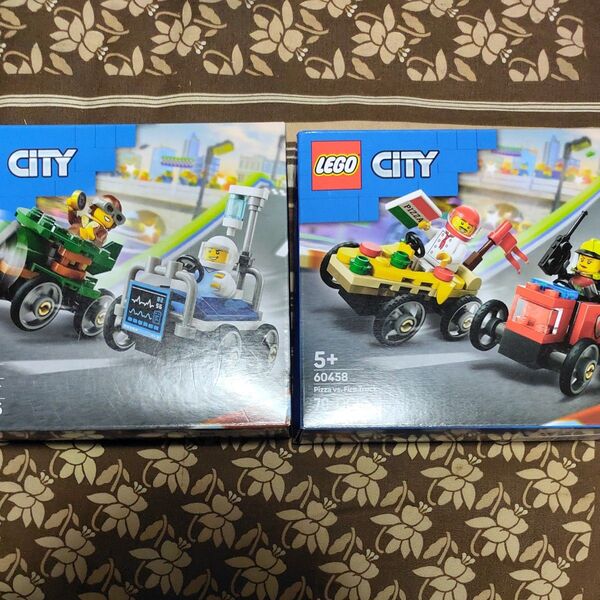 レゴ (LEGO) シティ ピザ屋と消防車 レースカーパック 他 CITY