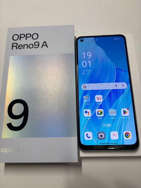 SIMフリース OPPO Reno9A ムーンホワイト ワイモバイル版 中古品